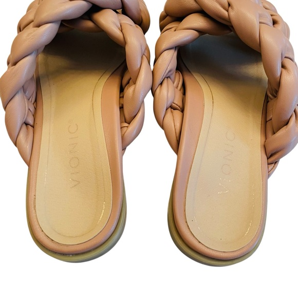 Vionic Kalina Women's Slide Braided Sandals Tan Size 7 1/2 - Picture 14 of 16
